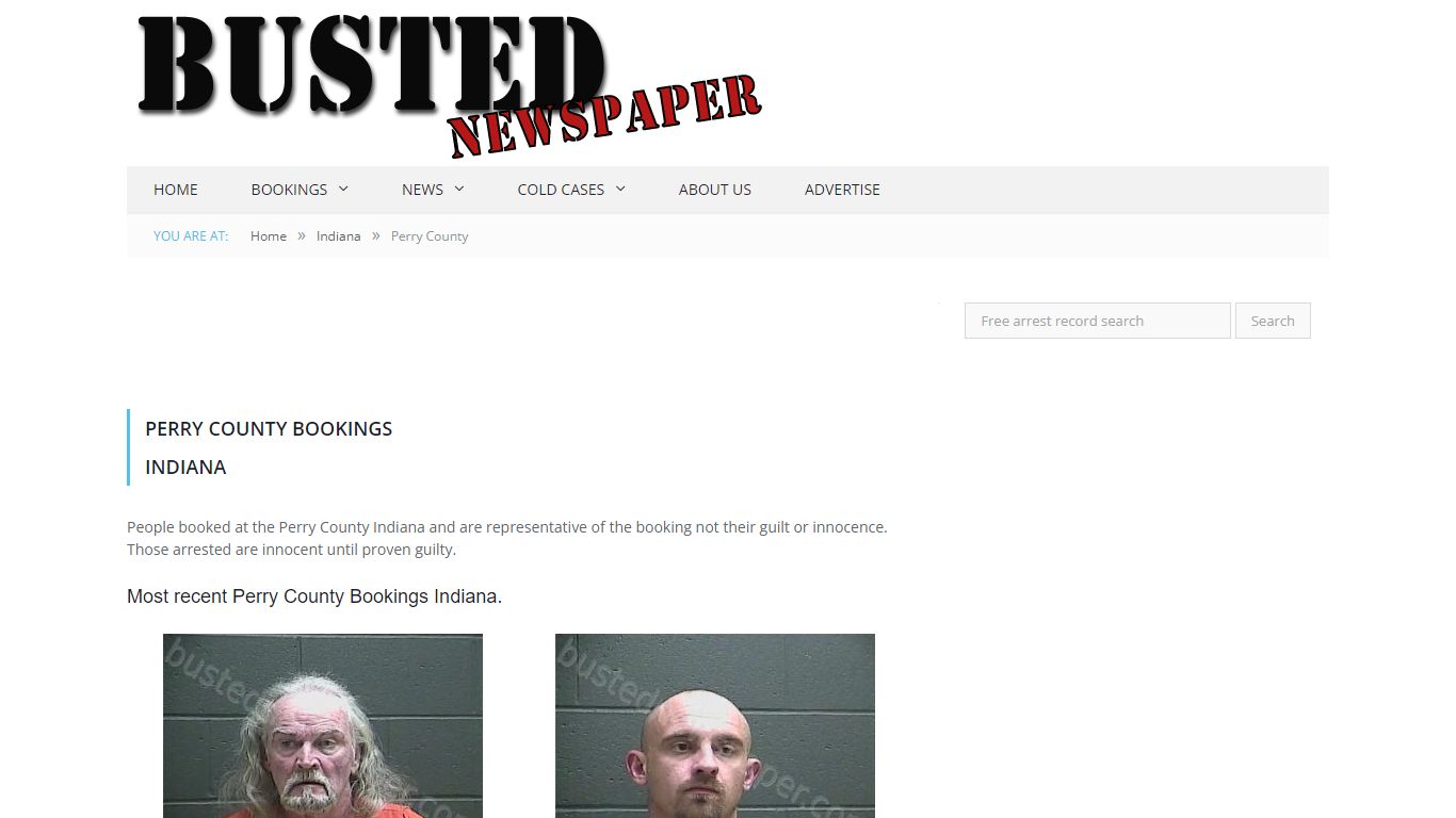 Perry County, IN Mugshots - BUSTEDNEWSPAPER.COM